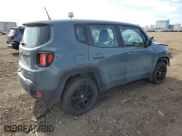 2018 Jeep Renegade Sport with VIN ZACCJBAB5JPH76349, listed as a Copart auction lot 56583145 with 101,857 mi miles and Salvage title. Bid and sale history available at DreamBid. Image 3.