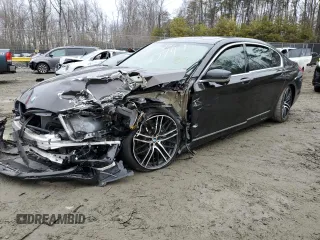 2017 BMW 7 Series 740i with VIN WBA7E2C36HG740749, listed as a Copart auction lot 39083573 with 0 mi miles. Bid and sale history available at carsss.com. Image 1.
