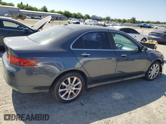 2007 Acura TSX Navi with VIN JH4CL96927C011121, listed as a Copart auction lot 59056935 with 193,982 mi miles and Salvage title. Bid and sale history available at DreamBid. Image 3.