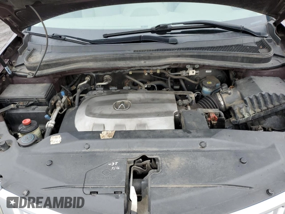 2010 Acura MDX Technology Pkg with VIN 2HNYD2H65AH515465, listed as a Copart auction lot 52321695 with 246,477 mi miles and Salvage Title. Bid and sale history available at carsss.com. Image 12.