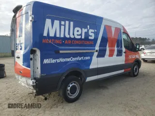2022 Ford Transit Cargo with VIN 1FTBR1C87NKA45518, listed as a Copart auction lot 84879794 with 54,272 mi miles and Salvage Title. Bid and sale history available at DreamBid. Image 3.