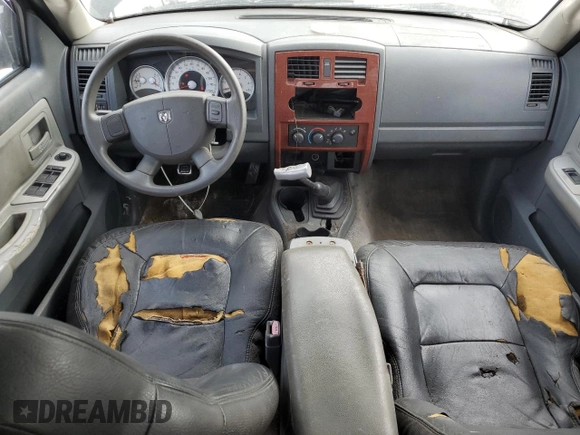 2005 Dodge Dakota SLT with VIN 1D7HE48N05S335725, listed as a Copart auction lot 89332925 with 190,520 mi miles and Clean Title. Bid and sale history available at DreamBid. Image 8.