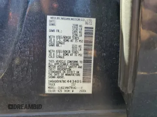 2011 Nissan Frontier SV with VIN 1N6AD0FR7BC443405, listed as a Copart auction lot 44217825 with 116,917 mi miles and Salvage title. Bid and sale history available at DreamBid. Image 14.