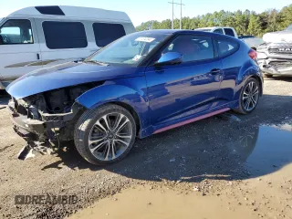 2016 Hyundai Veloster Turbo with VIN KMHTC6AE9GU282848, listed as a Copart auction lot 81134294 with 67,209 mi miles and Salvage Title. Bid and sale history available at carsss.com. Image 1.