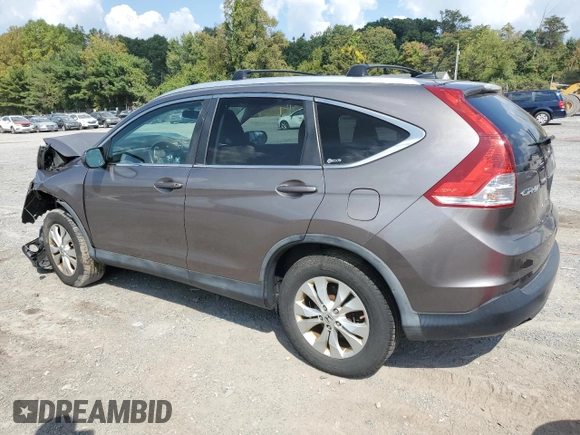 2012 Honda CR-V EX-L z VIN 5J6RM4H76CL062343, wystawiony jako Copart lot #43614745 z przebiegiem Nie podano mil oraz Szkoda całkowita • Salvage title. Historia ofert i sprzedaży dostępna na DreamBid. Obrazek 2.