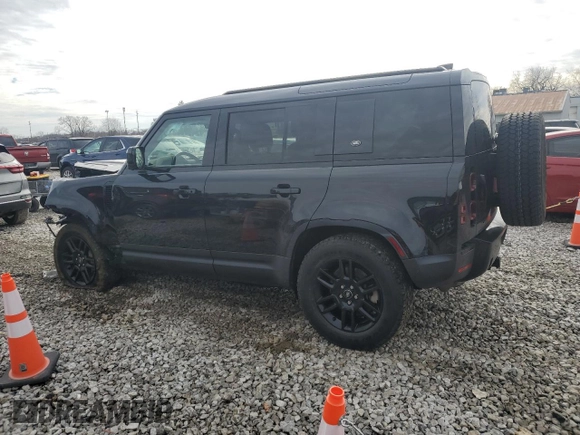 2022 Land Rover Defender SE with VIN SALEP7RU6N2106733, listed as a Copart auction lot 43371445 with 41,667 mi miles and Salvage title. Bid and sale history available at DreamBid. Image 2.