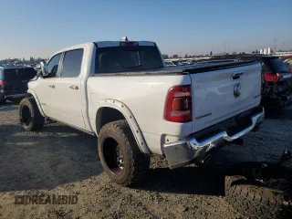 2020 Ram 1500 Laramie with VIN 1C6SRFJM6LN208434, listed as a Copart auction lot 89004015 with 64,786 mi miles and Salvage title. Bid and sale history available at DreamBid. Image 2.