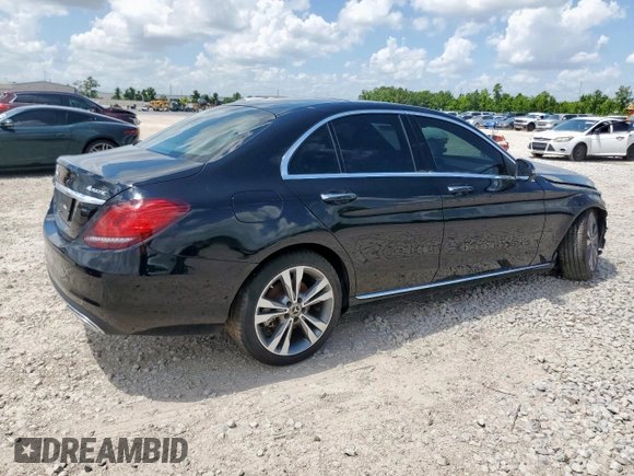 2021 Mercedes-Benz C 300 with VIN W1KWF8EB5MR643470, listed as a Copart auction lot 62184825 with 45,051 mi miles and Salvage title. Bid and sale history available at DreamBid. Image 3.