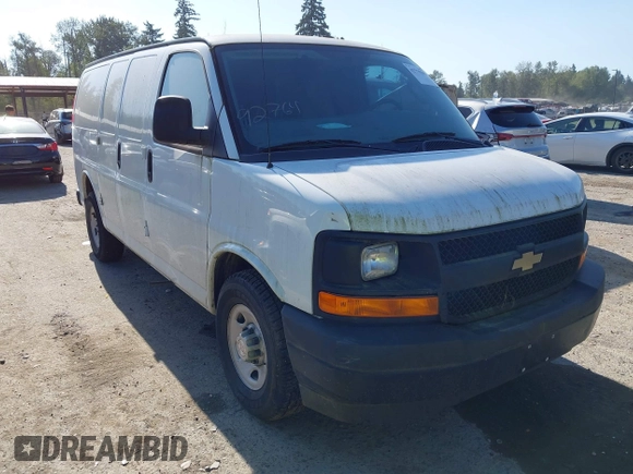 2017 Chevrolet Express Cargo z VIN 1GCWGAFF5H1326857, wystawiony jako IAAI lot #42770203 z przebiegiem Nie podano mil oraz . Historia ofert i sprzedaży dostępna na DreamBid. Obrazek 1.