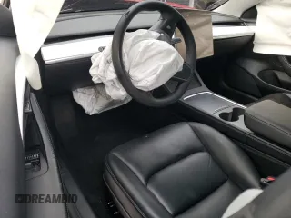 2022 Tesla Model 3 with VIN 5YJ3E1EAXNF187262, listed as a Copart auction lot 86545314 with 85,718 mi miles and Salvage Title. Bid and sale history available at DreamBid. Image 8.
