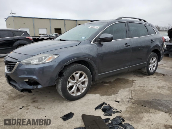 2014 Mazda CX-9 Touring with VIN JM3TB2CA8E0426475, listed as a Copart auction lot 44528795 with 124,930 mi miles and Salvage Title. Bid and sale history available at carsss.com. Image 1.