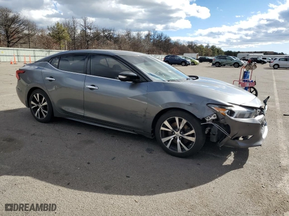 2018 Nissan Maxima SV with VIN 1N4AA6AP1JC379984, listed as a Copart auction lot 43532755 with 115,387 mi miles and Salvage Title. Bid and sale history available at carsss.com. Image 4.
