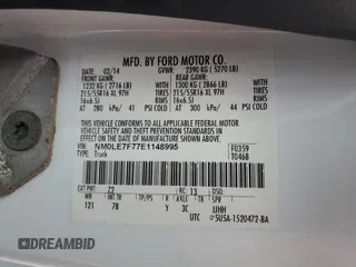 2014 Ford Transit Connect XLT с VIN NM0LE7F77E1148995, выставлен на аукционе Copart как лот 60619265 с пробегом 98 288 миль миль и Списание • Salvage title. История ставок и продаж доступна на DreamBid. Изображение 14.