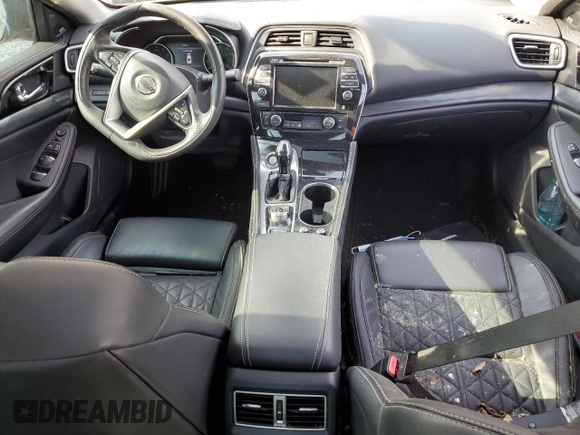 2020 Nissan Maxima Platinum with VIN 1N4AA6FV7LC365422, listed as a Copart auction lot 54913205 with 81,000 mi miles and Salvage title. Bid and sale history available at DreamBid. Image 8.