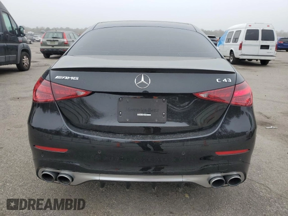 2023 Mercedes-Benz C 43 AMG z VIN W1KAF8HB2PR100524, wystawiony jako Copart lot #52094134 z przebiegiem 11 335 mil mil oraz Szkoda całkowita • Salvage title. Historia ofert i sprzedaży dostępna na DreamBid. Obrazek 6.