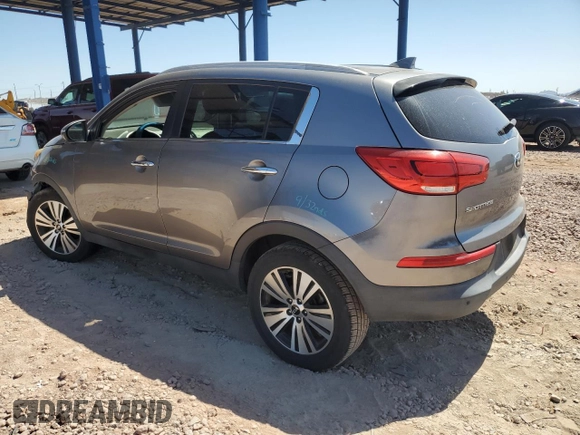 2014 Kia Sportage EX с VIN KNDPC3AC4E7630733, выставлен на аукционе Copart как лот 57499365 с пробегом 59 651 миль миль и Списание • Salvage title. История ставок и продаж доступна на DreamBid. Изображение 2.