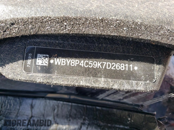 2019 BMW i3 with VIN WBY8P4C59K7D26811, listed as a Copart auction lot 47014304 with 0 mi miles and Salvage Title. Bid and sale history available at carsss.com. Image 12.