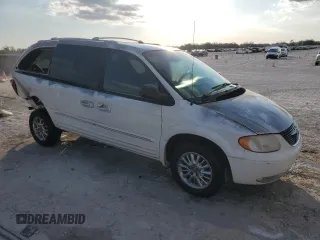 2002 Chrysler Town & Country Limited with VIN 2C8GP64L12R571490, listed as a Copart auction lot 43608465 with 158,236 mi miles and Salvage Title. Bid and sale history available at carsss.com. Image 4.