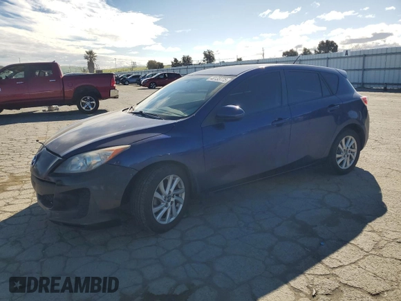 2013 Mazda 3 i Touring with VIN JM1BL1L81D1711486, listed as a Copart auction lot 48133775 with 179,398 mi miles and Salvage Title. Bid and sale history available at carsss.com. Image 1.