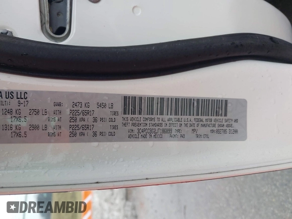 2018 Dodge Journey SXT z VIN 3C4PDCBG2JT186899, wystawiony jako IAAI lot #41465626 z przebiegiem 40 079 mil mil oraz . Historia ofert i sprzedaży dostępna na DreamBid. Obrazek 9.