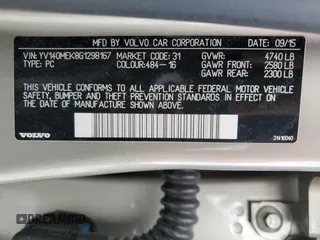 2016 Volvo V60 T5 Drive-E Premier with VIN YV140MEK8G1298167, listed as a Copart auction lot 71260243 with 87,826 mi miles. Bid and sale history available at carsss.com. Image 12.