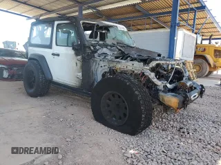 2020 Jeep Wrangler Sport S with VIN 1C4GJXAG0LW151115, listed as a Copart auction lot 55514505 with Not provided miles and Salvage title. Bid and sale history available at DreamBid. Image 4.