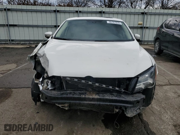 2013 Volkswagen Passat SE with VIN 1VWBN7A39DC029977, listed as a Copart auction lot 46787035 with 106,801 mi miles and Salvage title. Bid and sale history available at DreamBid. Image 5.