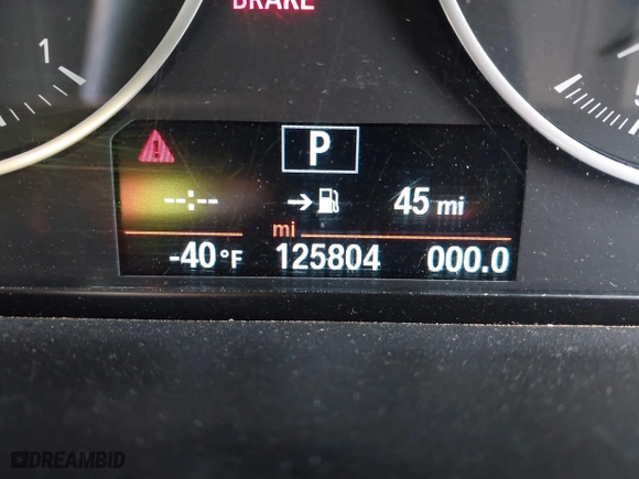 2018 BMW X1 sDrive28i with VIN WBXHU7C32J5H41587, listed as a IAAI auction lot 41538394 with 125,804 mi miles. Bid and sale history available at carsss.com. Image 7.