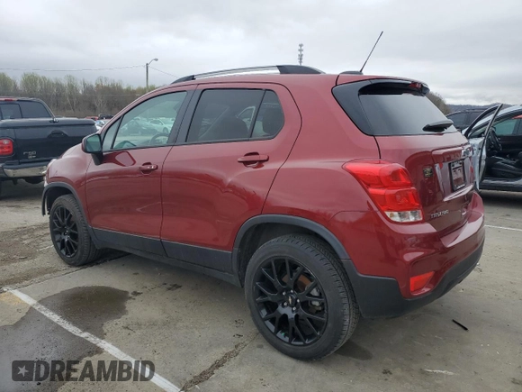 2021 Chevrolet Trax LT with VIN KL7CJPSB3MB338744, listed as a Copart auction lot 51067665 with 37,750 mi miles and Salvage Title. Bid and sale history available at carsss.com. Image 2.