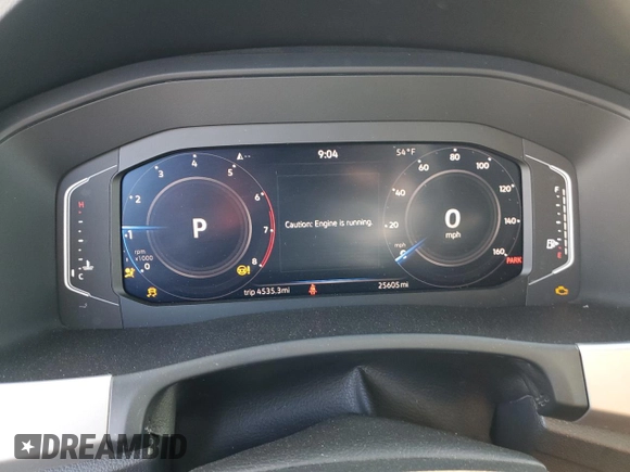2023 Volkswagen Atlas SE with VIN 1V2JR2CA6PC554791, listed as a Copart auction lot 88575555 with 25,605 mi miles and Salvage title. Bid and sale history available at DreamBid. Image 9.