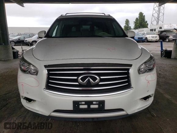 2014 Infiniti QX60 with VIN 5N1AL0MMXEC520183, listed as a Copart auction lot 61261955 with 108,691 mi miles and Salvage title. Bid and sale history available at DreamBid. Image 5.