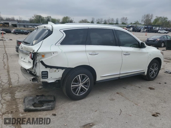 2017 Infiniti QX60 with VIN 5N1DL0MM4HC517751, listed as a Copart auction lot 52100765 with 75,843 mi miles and Salvage Title. Bid and sale history available at DreamBid. Image 3.