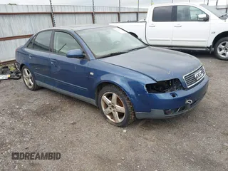 2003 Audi A4 1.8T z VIN WAUJC68E33A373012, wystawiony jako IAAI lot #42162406 z przebiegiem Nie podano mil oraz . Historia ofert i sprzedaży dostępna na DreamBid. Obrazek 1.