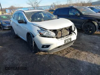 2017 Nissan Murano Platinum z VIN 5N1AZ2MH6HN188216, wystawiony jako IAAI lot #41442736 z przebiegiem 97 429 mil mil oraz . Historia ofert i sprzedaży dostępna na DreamBid. Obrazek 1.