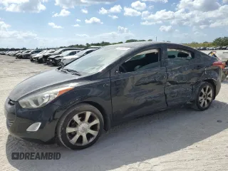 2013 Hyundai Elantra Limited with VIN KMHDH4AE4DU690826, listed as a Copart auction lot 55066595 with 75,059 mi miles and Salvage Title. Bid and sale history available at DreamBid. Image 1.