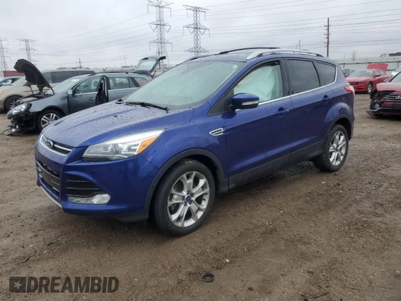 2015 Ford Escape Titanium with VIN 1FMCU0J97FUC89499, listed as a Copart auction lot 47699935 with 78,914 mi miles and Salvage Title. Bid and sale history available at carsss.com. Image 1.