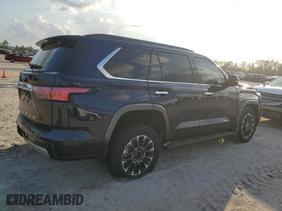 2023 Toyota Sequoia SR5 with VIN 7SVAAABA8PX003412, listed as a Copart auction lot 80063494 with 25,370 mi miles and Salvage Title. Bid and sale history available at carsss.com. Image 3.