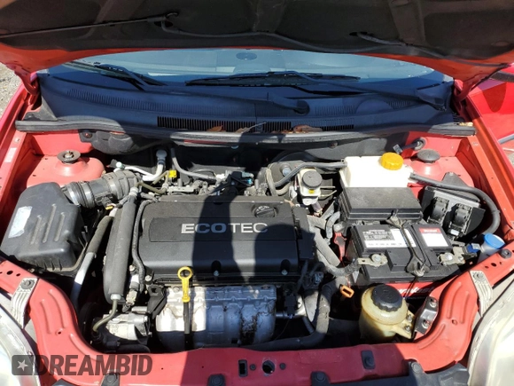 2010 Chevrolet Aveo 1LT with VIN KL1TD5DE5AB134990, listed as a Copart auction lot 52554485 with 115,002 mi miles and Salvage Title. Bid and sale history available at DreamBid. Image 11.