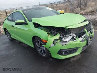 2017 Honda Civic Coupe Touring with VIN 2HGFC3B93HH358264, listed as a IAAI auction lot 41249724 with 83,498 mi miles. Bid and sale history available at carsss.com. Image 1.