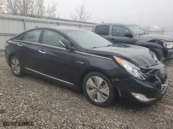 2013 Hyundai Sonata Hybrid with VIN KMHEC4A40DA089974, listed as a Copart auction lot 51865155 with 0 mi miles and Salvage Title. Bid and sale history available at carsss.com. Image 4.