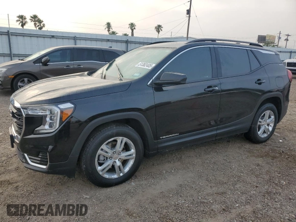 2022 GMC Terrain SLE z VIN 3GKALMEV6NL144450, wystawiony jako Copart lot #51382405 z przebiegiem Nie podano mil oraz Szkoda całkowita • Salvage title. Historia ofert i sprzedaży dostępna na DreamBid. Obrazek 1.
