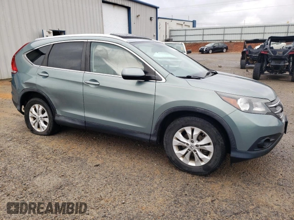 2012 Honda CR-V EX-L with VIN 2HKRM4H74CH630907, listed as a Copart auction lot 49609245 with 97,964 mi miles and Salvage Title. Bid and sale history available at carsss.com. Image 4.