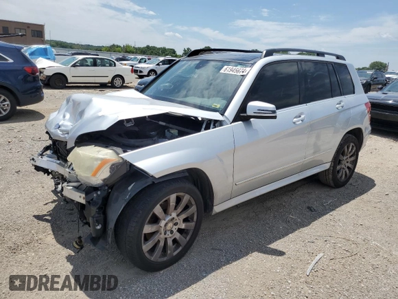 2011 Mercedes-Benz GLK 350 with VIN WDCGG8HBXBF625224, listed as a Copart auction lot 61945674 with Not Provided miles and Salvage Title. Bid and sale history available at DreamBid. Image 1.