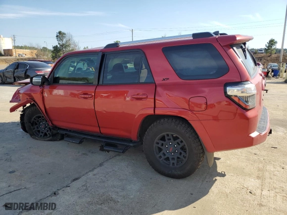 2022 Toyota 4Runner SR5 with VIN JTEEU5JR7N5255884, listed as a Copart auction lot 46951615 with 85,727 mi miles and Salvage Title. Bid and sale history available at carsss.com. Image 2.