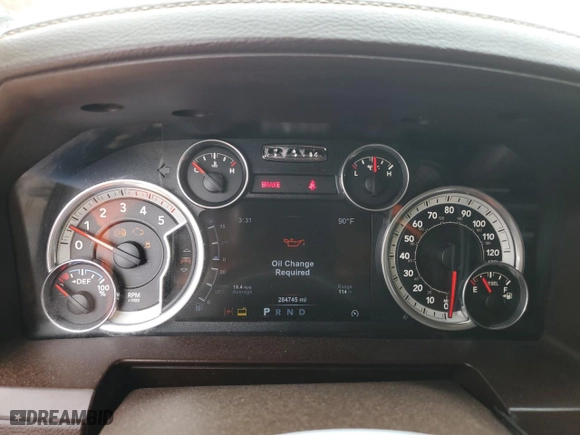 2015 Ram 2500 Laramie with VIN 3C6UR5NL6FG552735, listed as a Copart auction lot 51568925 with 284,745 mi miles and Salvage Title. Bid and sale history available at carsss.com. Image 9.