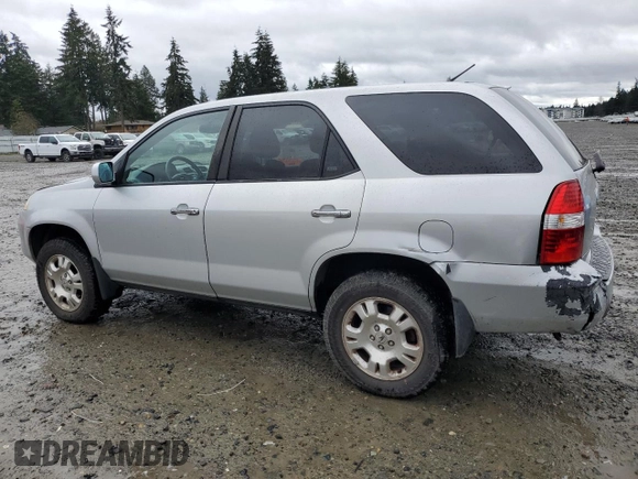 2001 Acura MDX with VIN 2HNYD18201H543262, listed as a Copart auction lot 50464125 with 184,922 mi miles and Salvage Title. Bid and sale history available at carsss.com. Image 2.