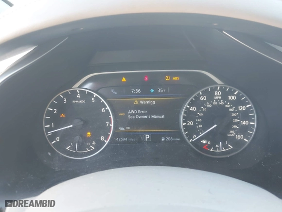 2015 Nissan Murano SL with VIN 5N1AZ2MH5FN202281, listed as a IAAI auction lot 41758376 with 142,594 mi miles. Bid and sale history available at carsss.com. Image 7.