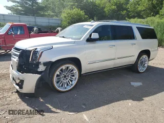 2015 Cadillac Escalade ESV Platinum z VIN 1GYS4UKJ6FR698719, wystawiony jako Copart lot #62085824 z przebiegiem 149 882 mil mil oraz Czysty tytuł • Clean title. Historia ofert i sprzedaży dostępna na DreamBid. Obrazek 1.