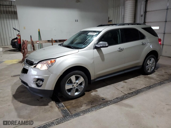 2013 Chevrolet Equinox LTZ with VIN 2GNFLGEK5D6234904, listed as a Copart auction lot 52020655 with 60,037 mi miles and Salvage Title. Bid and sale history available at carsss.com. Image 1.