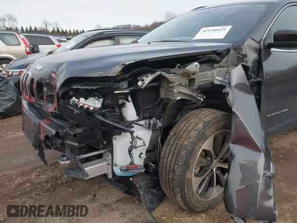 2022 Jeep Cherokee Limited with VIN 1C4PJMDX2ND501286, listed as a IAAI auction lot 41196619 with 54,975 mi miles and . Bid and sale history available at DreamBid. Image 6.